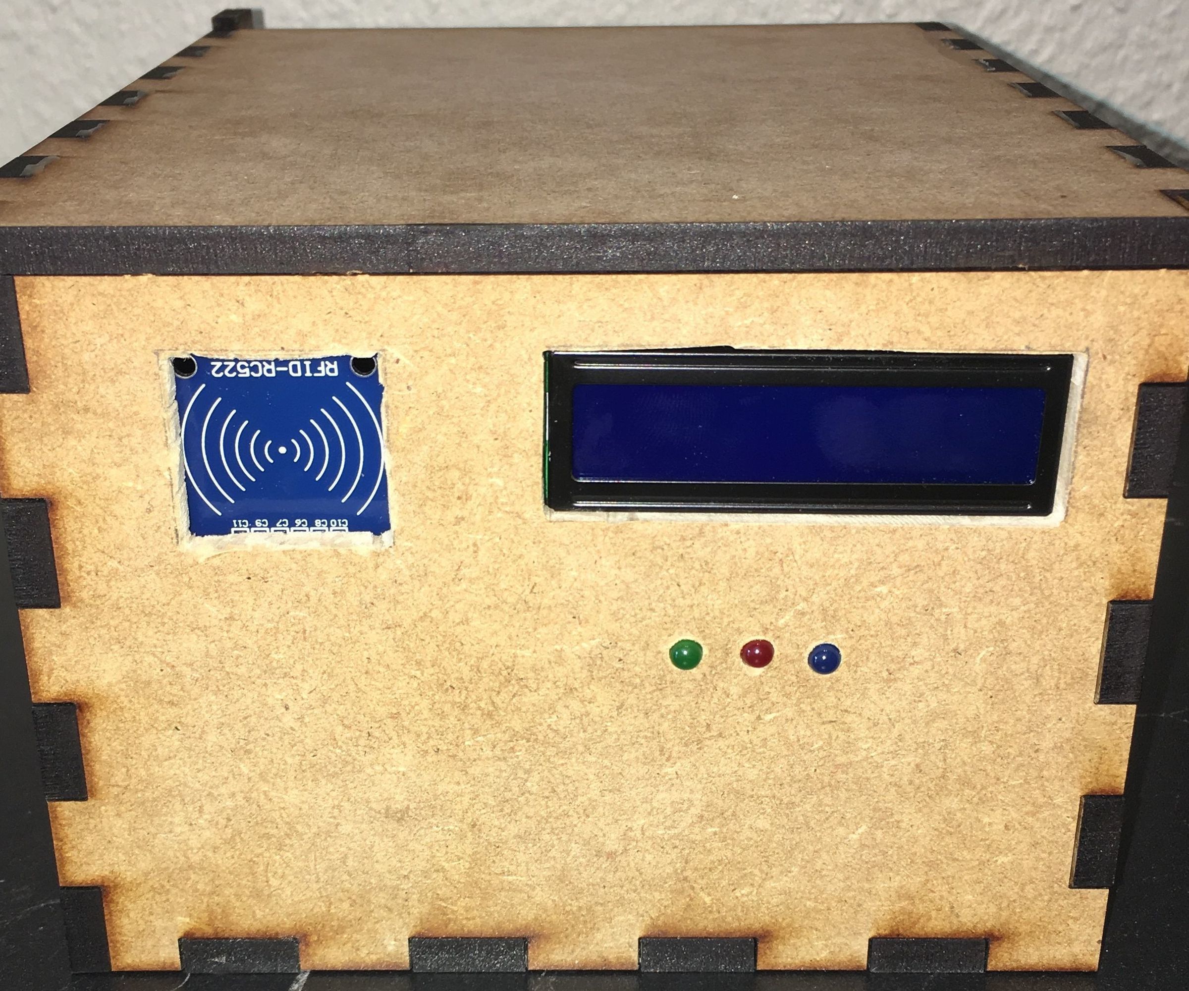 UCL-IIoT-Strongbox With RFID and LCD Screen (Nodered,MySQL)
