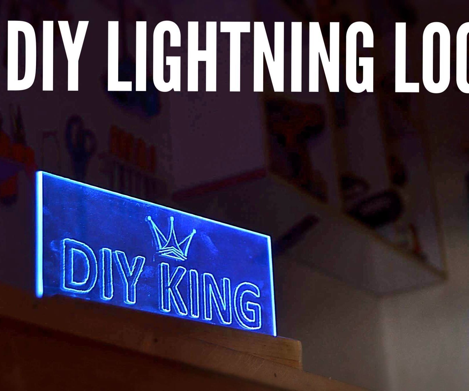 DIY Lightning Logo From Scratch (Using Old Laptop Battery)