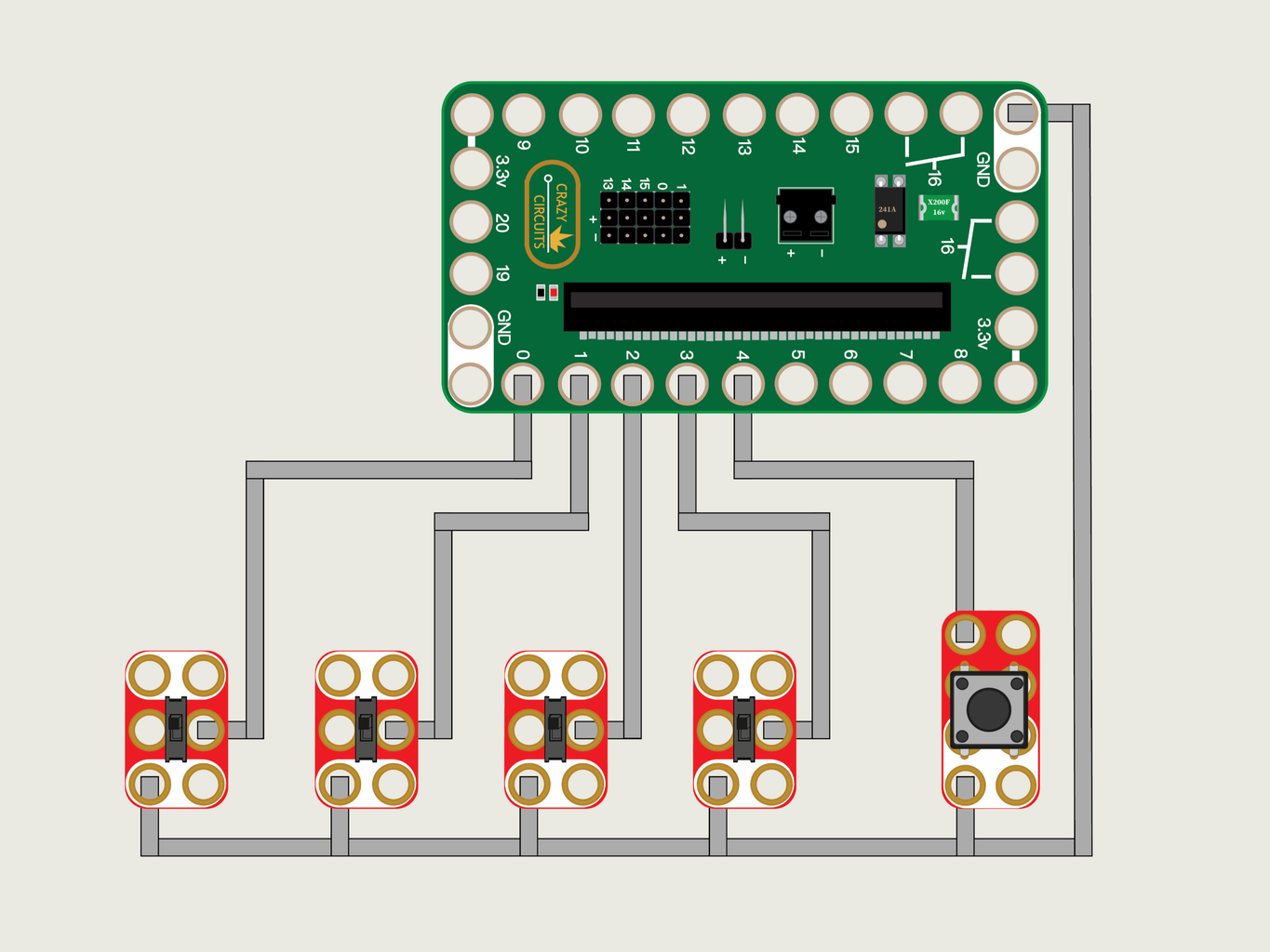 Binary Calculator With Micro:bit : 7 Steps (with Pictures) Circuit Diagram
