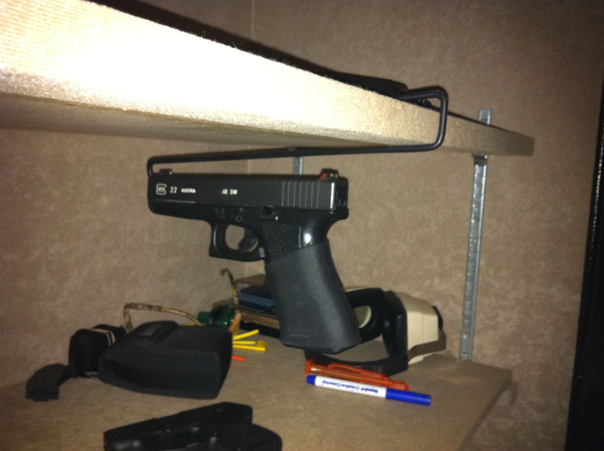 DIY Handgun Hanger
