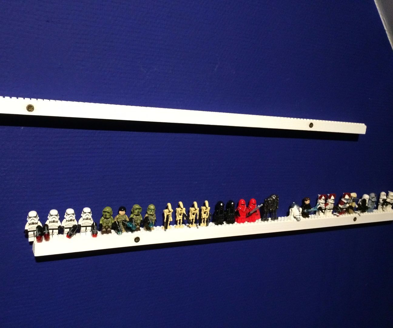 Awesome lego figure shelf