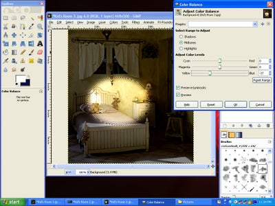 Night Lighting and Glowing Lamp/Moon/Flashlight