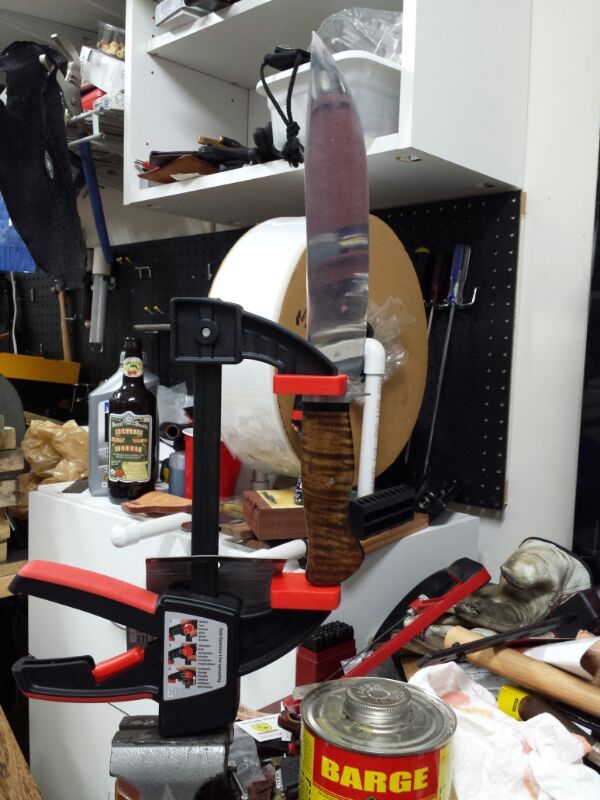 DIY Narrow Tang Knife Handle Clamp...