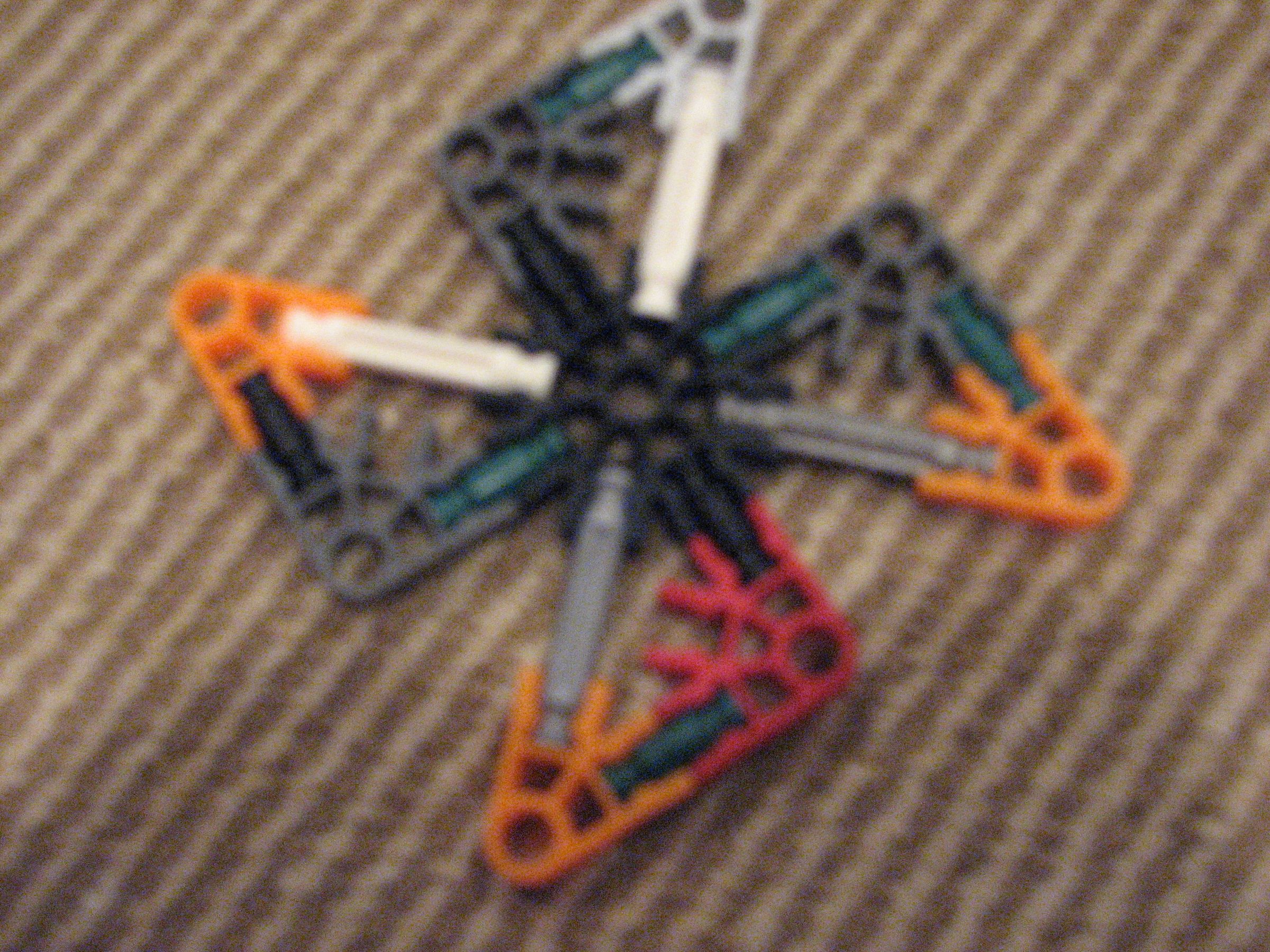 Lego and Knex ninja stars