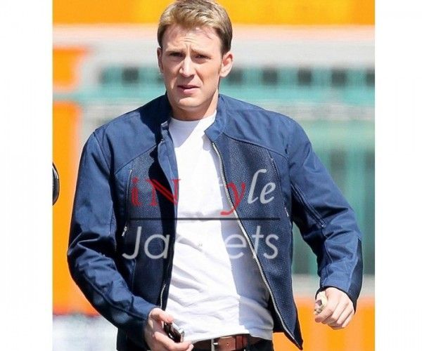 CAPTAIN AMERICA STEVE ROGERS BLUE JACKET