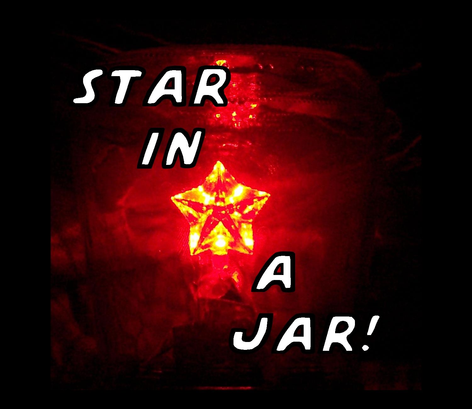 Solar Powered LED Twinkling Star in a Jar