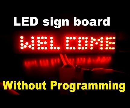 Animated LED Sign Board Without Programming 