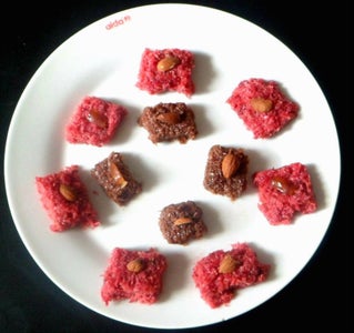 Choclate Coconut Fudge and Beetroot Coconut Fudge