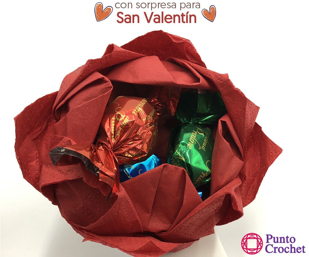Flor De Loto En Servilleta Con Sorpresa Para Regalos Y Para Decorar