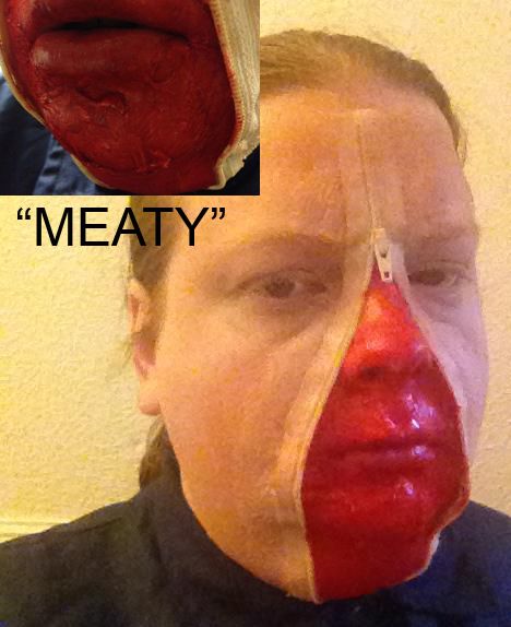 "Unzipped" Zipper-face Halloween Makeup in Under Half an Hour.