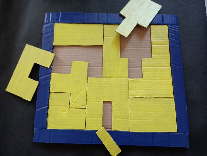 Cardboard Puzzle Game