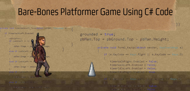 Bare-Bones Platformer Game Using C# Code