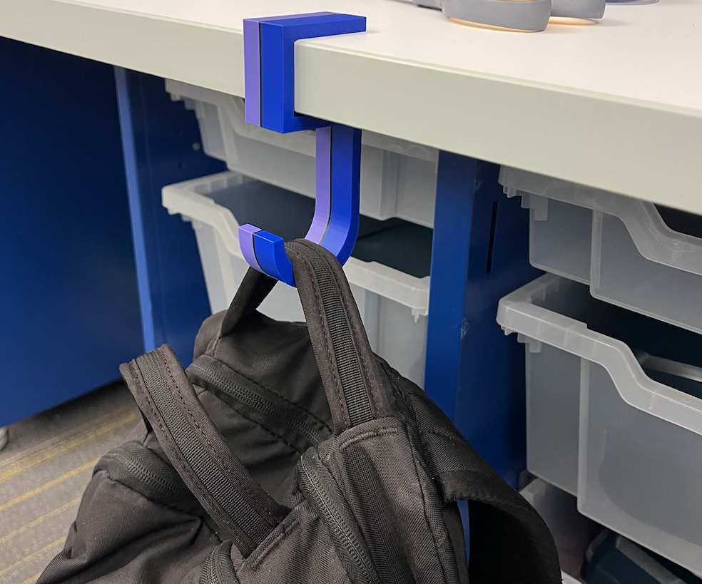 Hooked on Convenience: 3D Printed Hook to Keep Your Bag Off the Floor