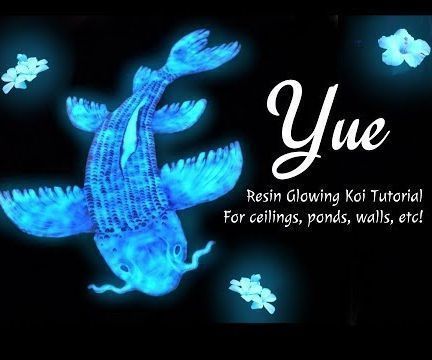 Gigantic Glowing Resin Koi 