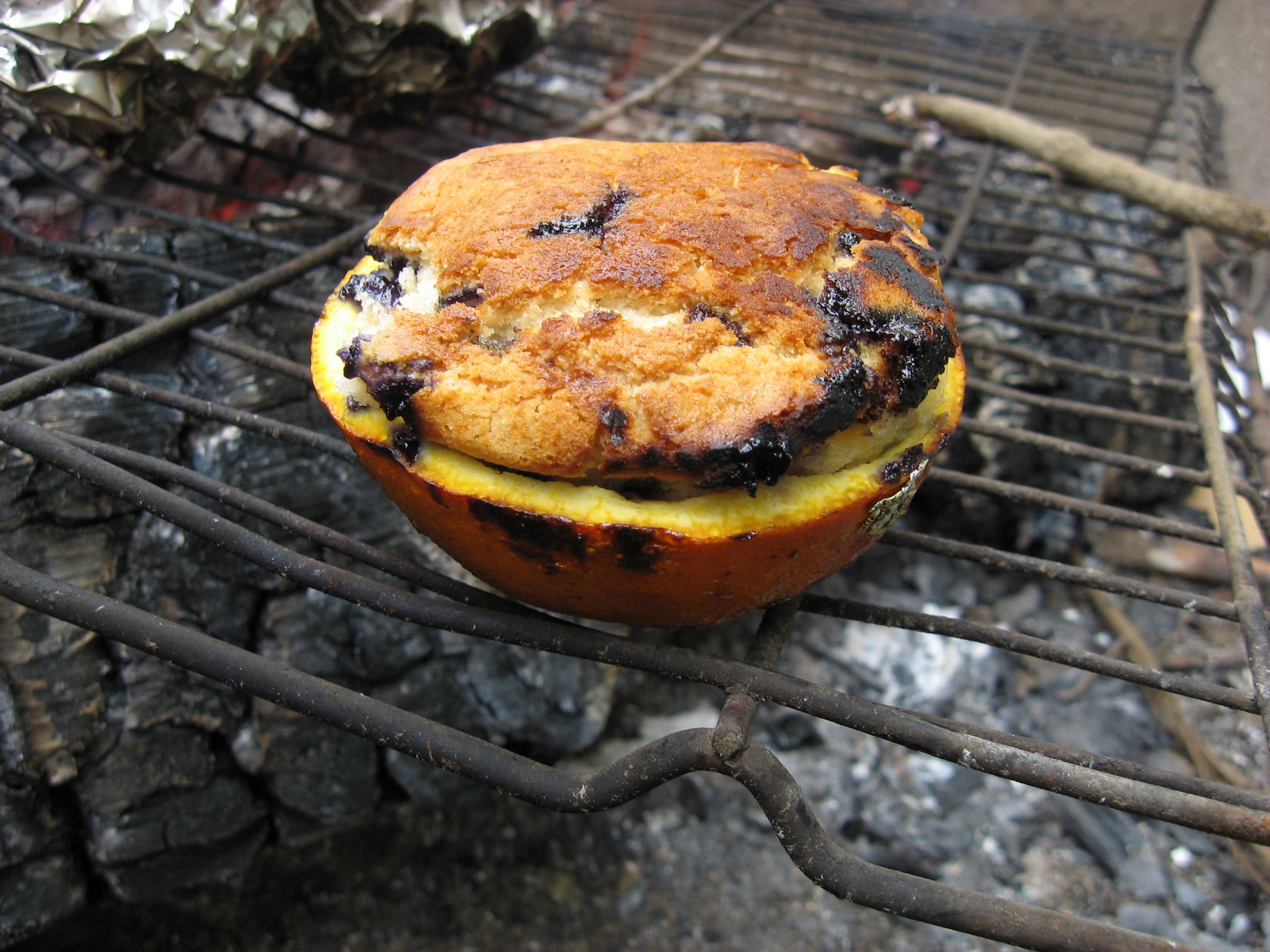 Orange Peel Campfire Muffin