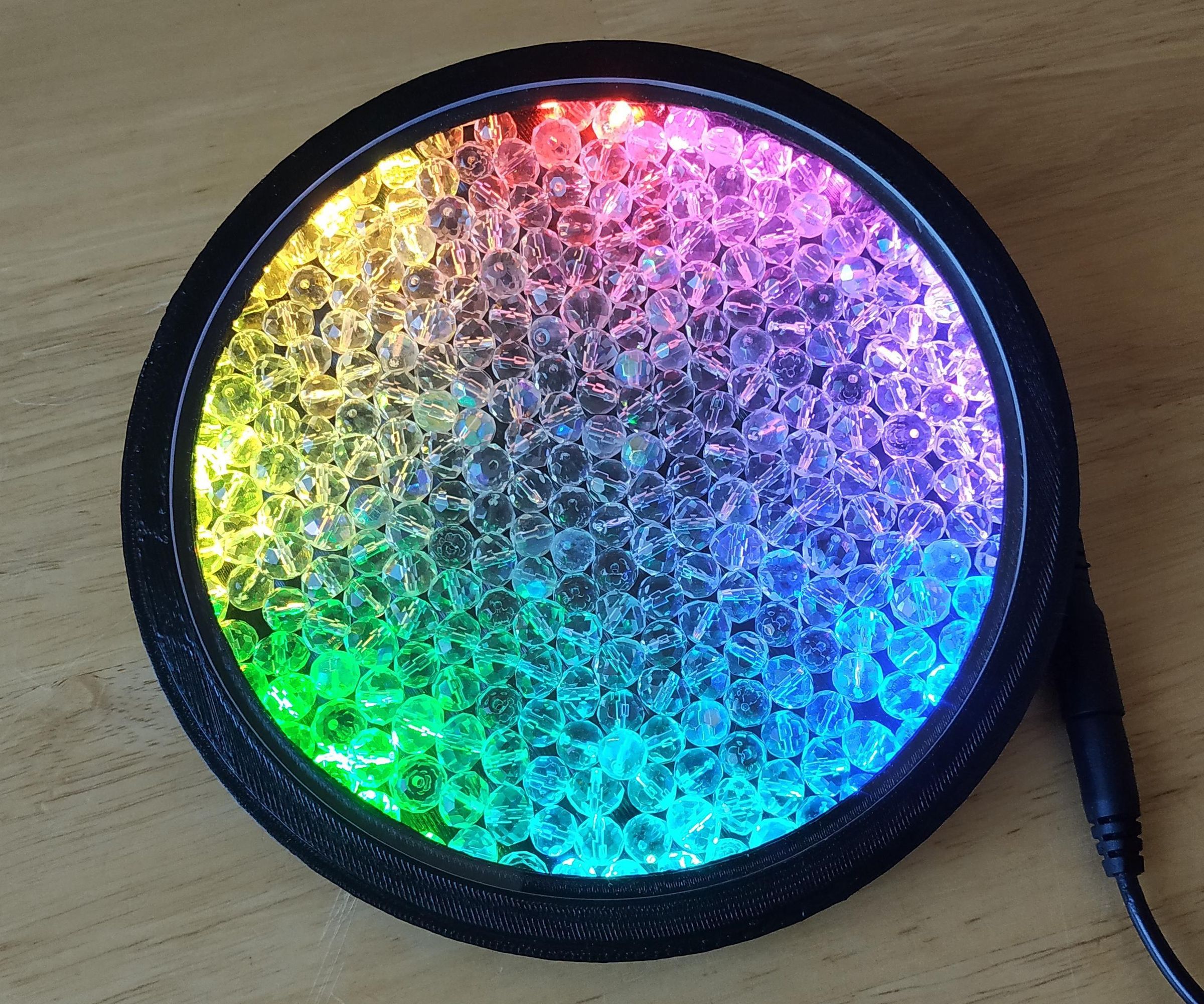 Crystal Glass Beads and LEDs - a Kind of Kaleidoscope
