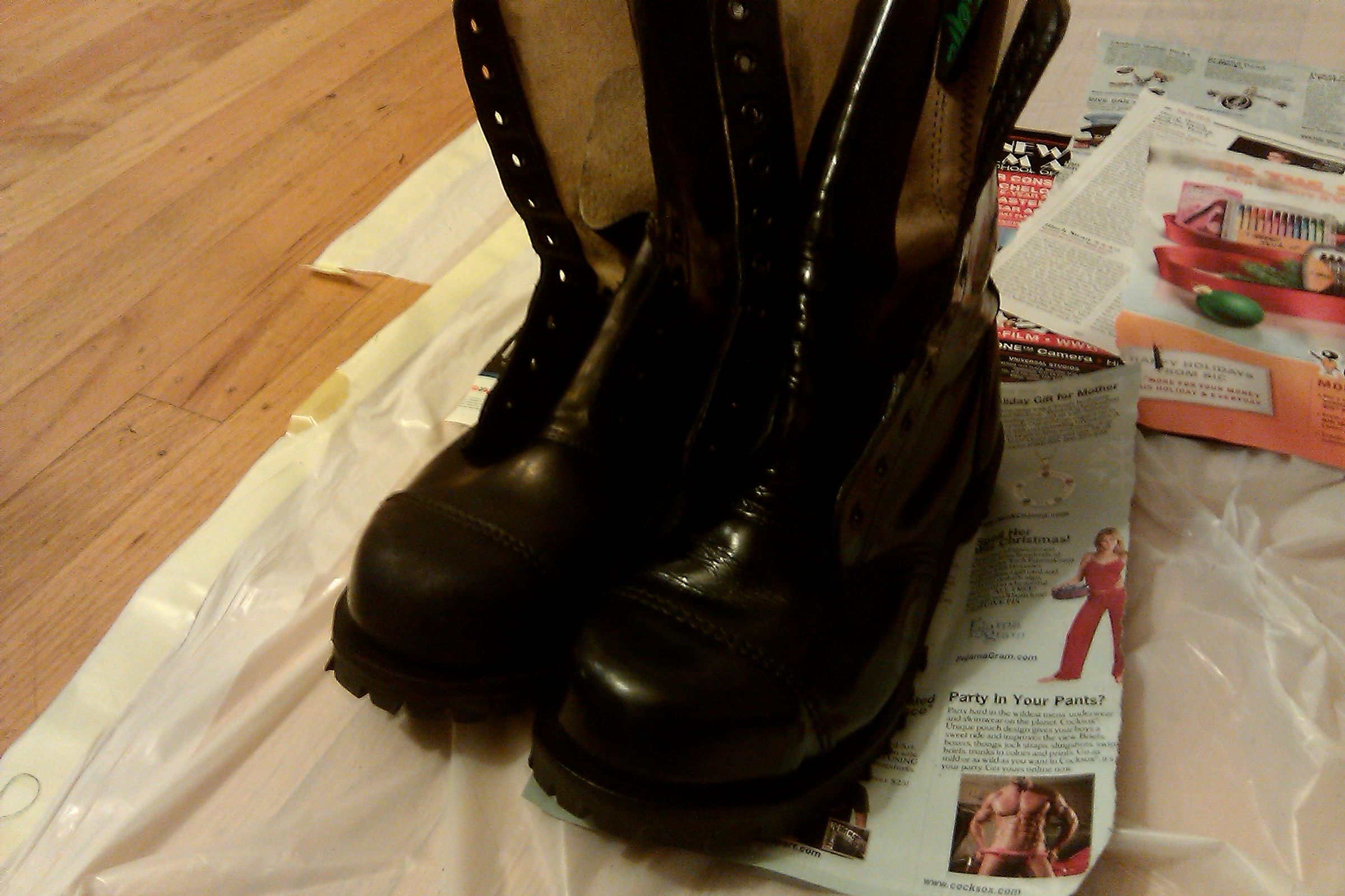 How I Dyed My Leather Boots Instructables