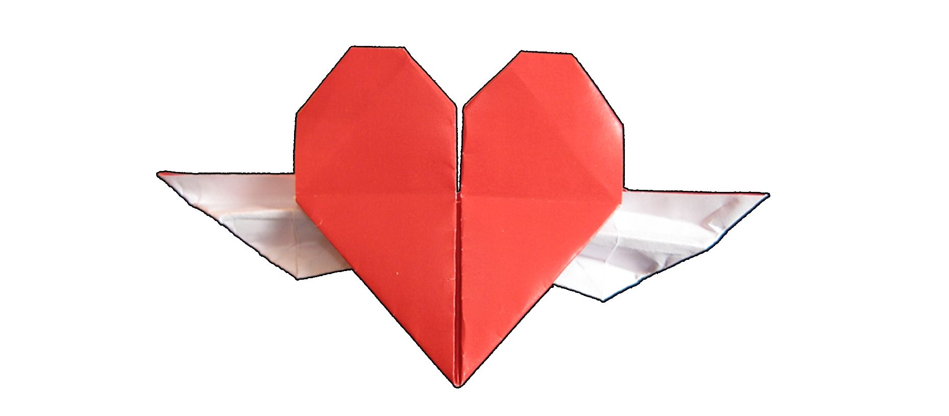 Origami Heart With Wings Tutorial