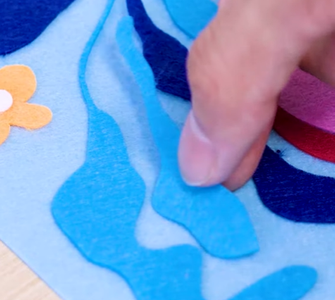 Complete the Laser Non-Woven Fabric Ornaments Task