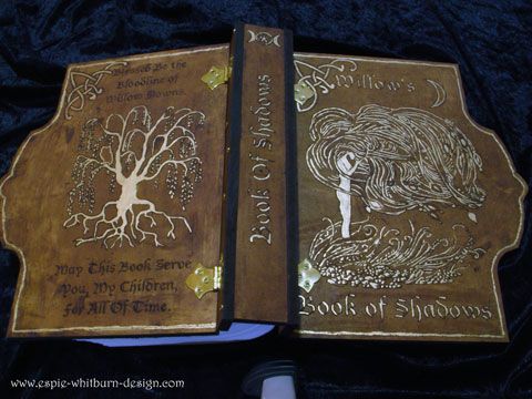 Engraved and Hand Painted Book of Shadows