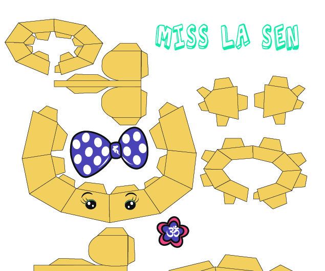 How to Make Miss La Sen’s Head Papercraft.