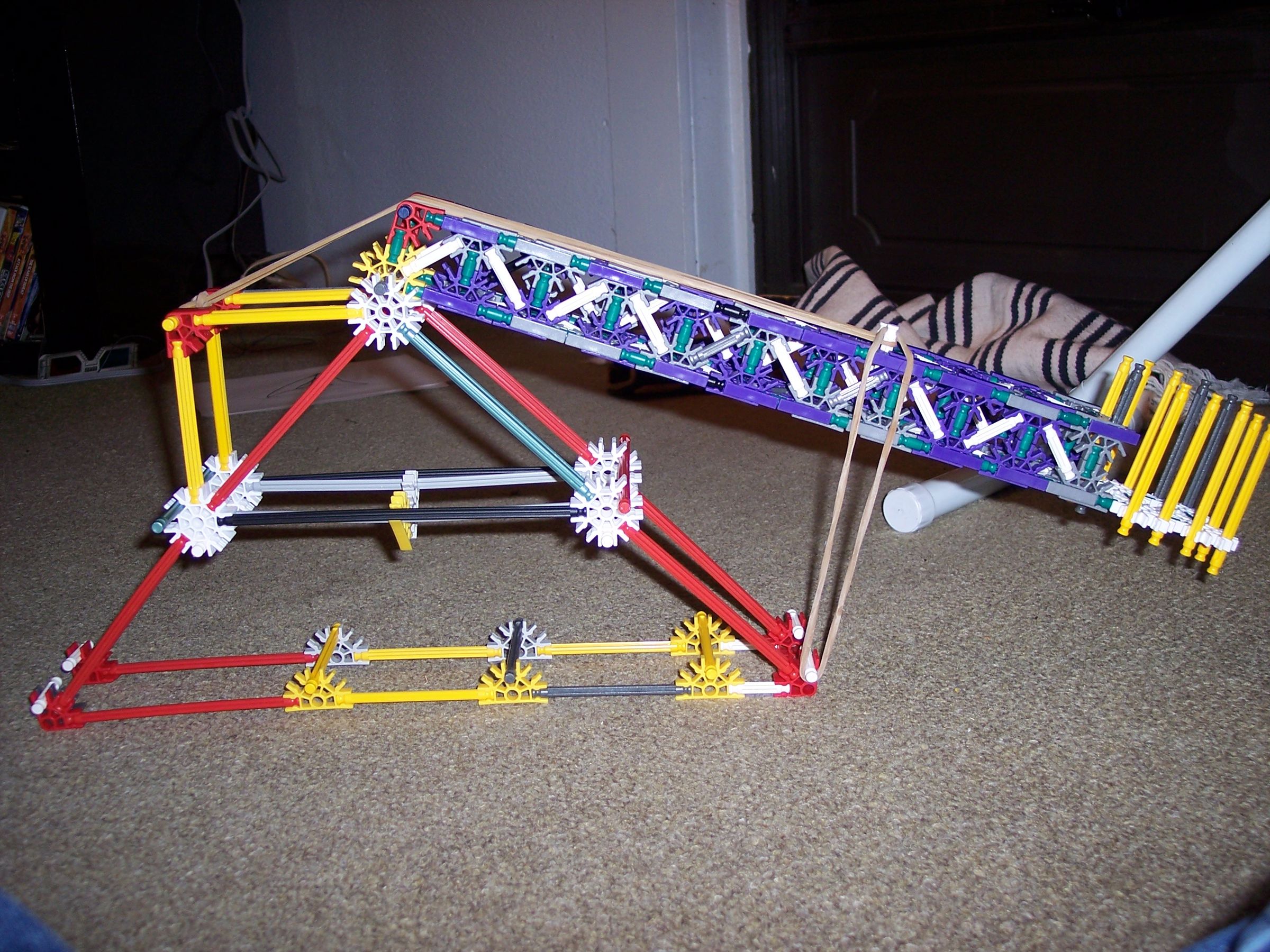Knex Table Top Catapult 6 Steps Instructables