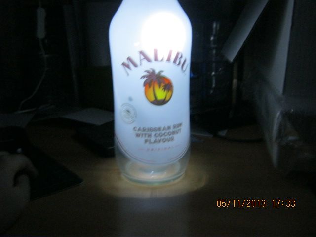 Malibu Bottle Lamp!