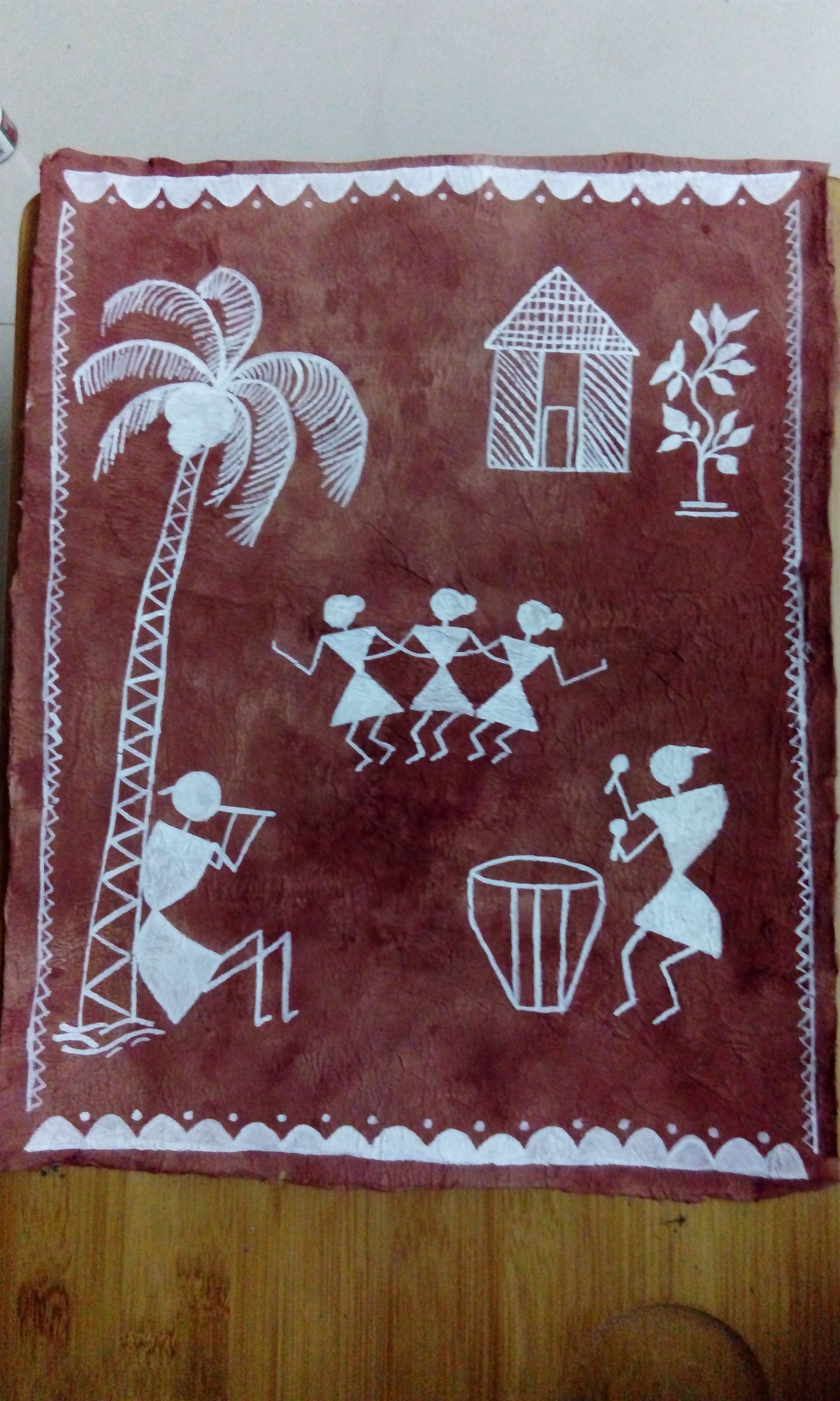 How To Do Warli Painting On Wall