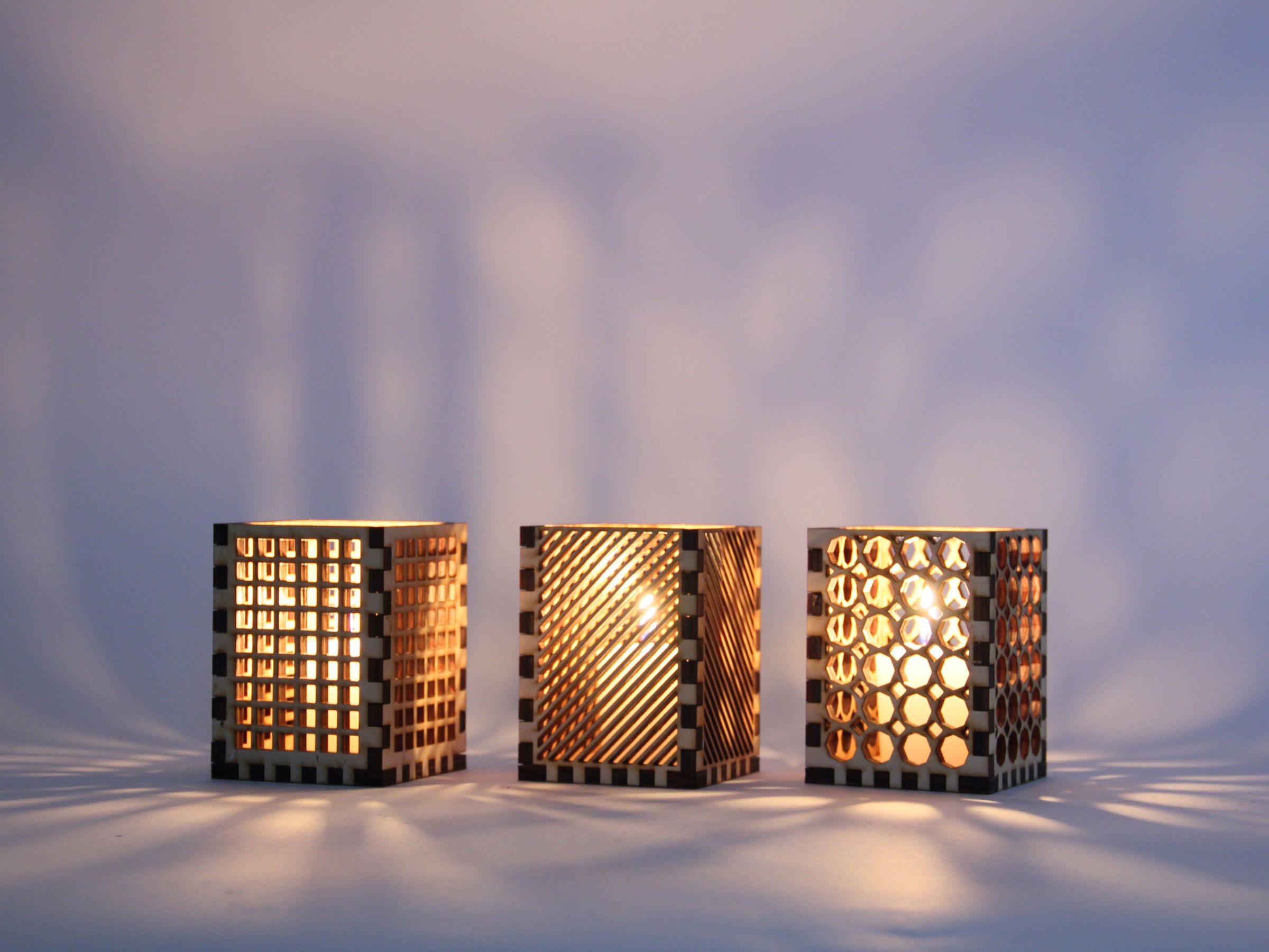 Laser Cut Candle Holders