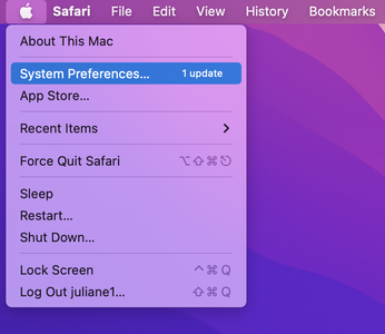 Mac: Navigate to System Preferences