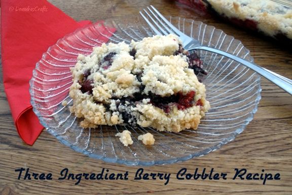 Easy Three Ingredient Berry Cobbler