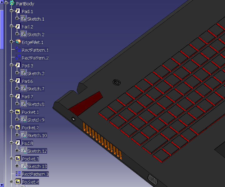 CATIA-Laptop Lenovo Y510P Design With Catia Software