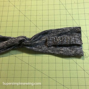 Fold Elastic in and Sew