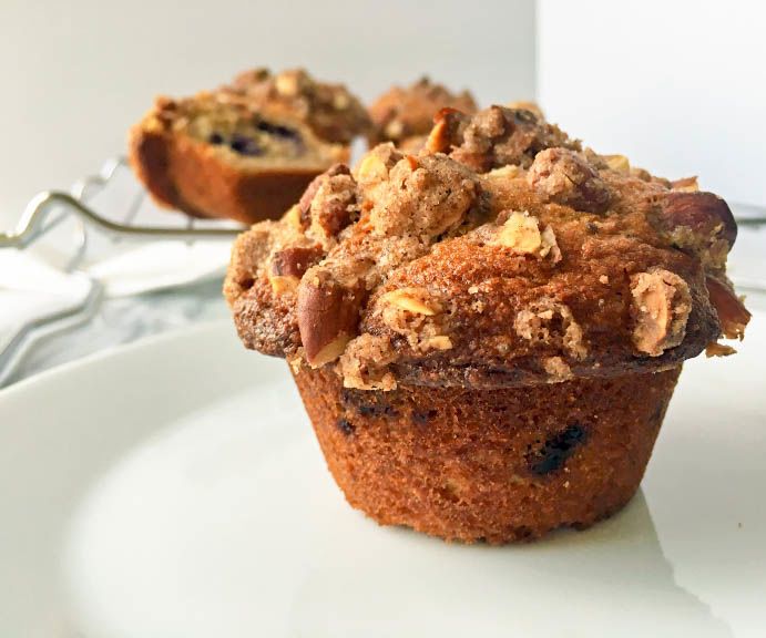 Healthy Whole Wheat Blueberry Muffins