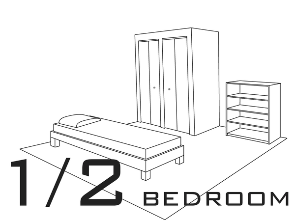 1/2 Bedroom