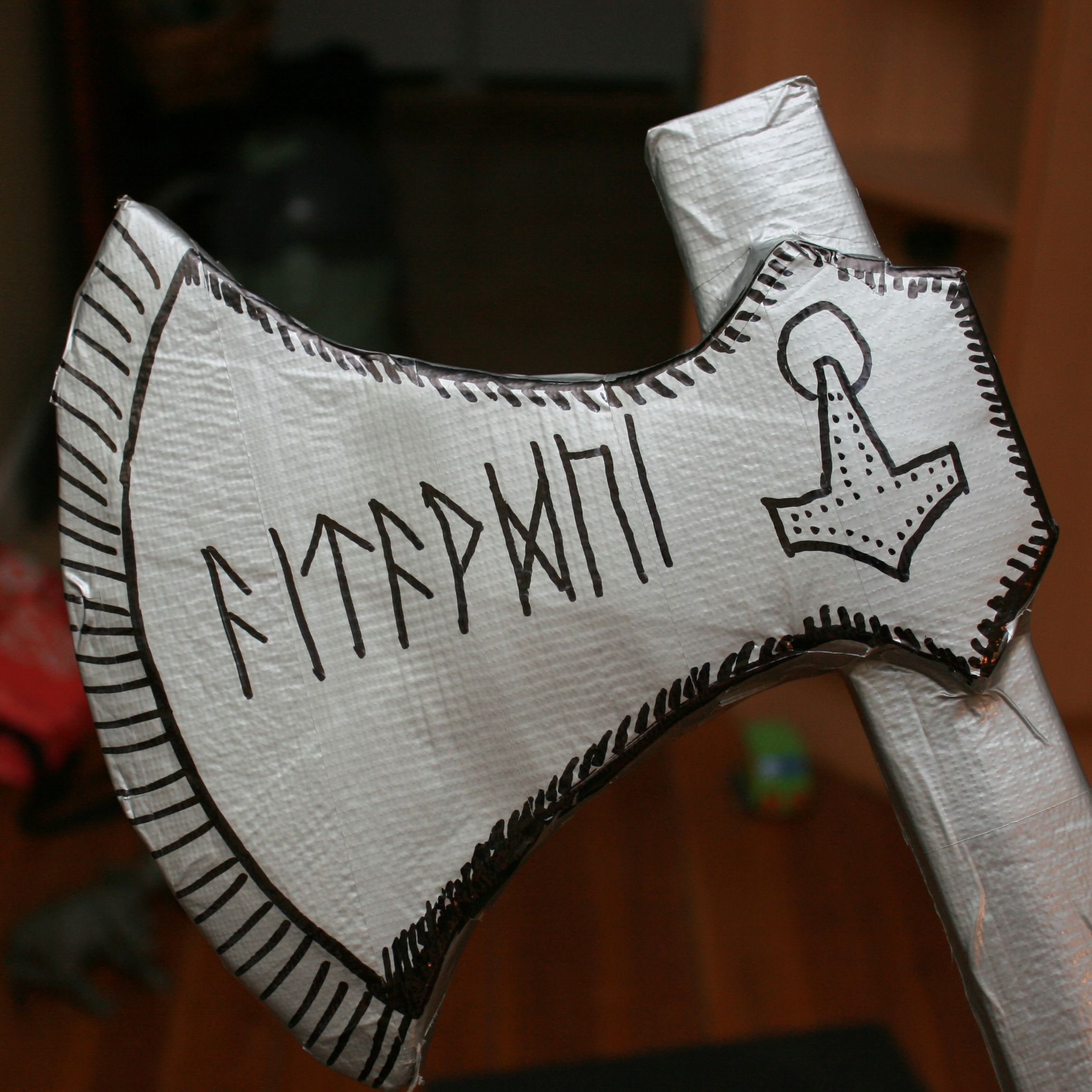 How to Make a Duct Tape Battle Axe