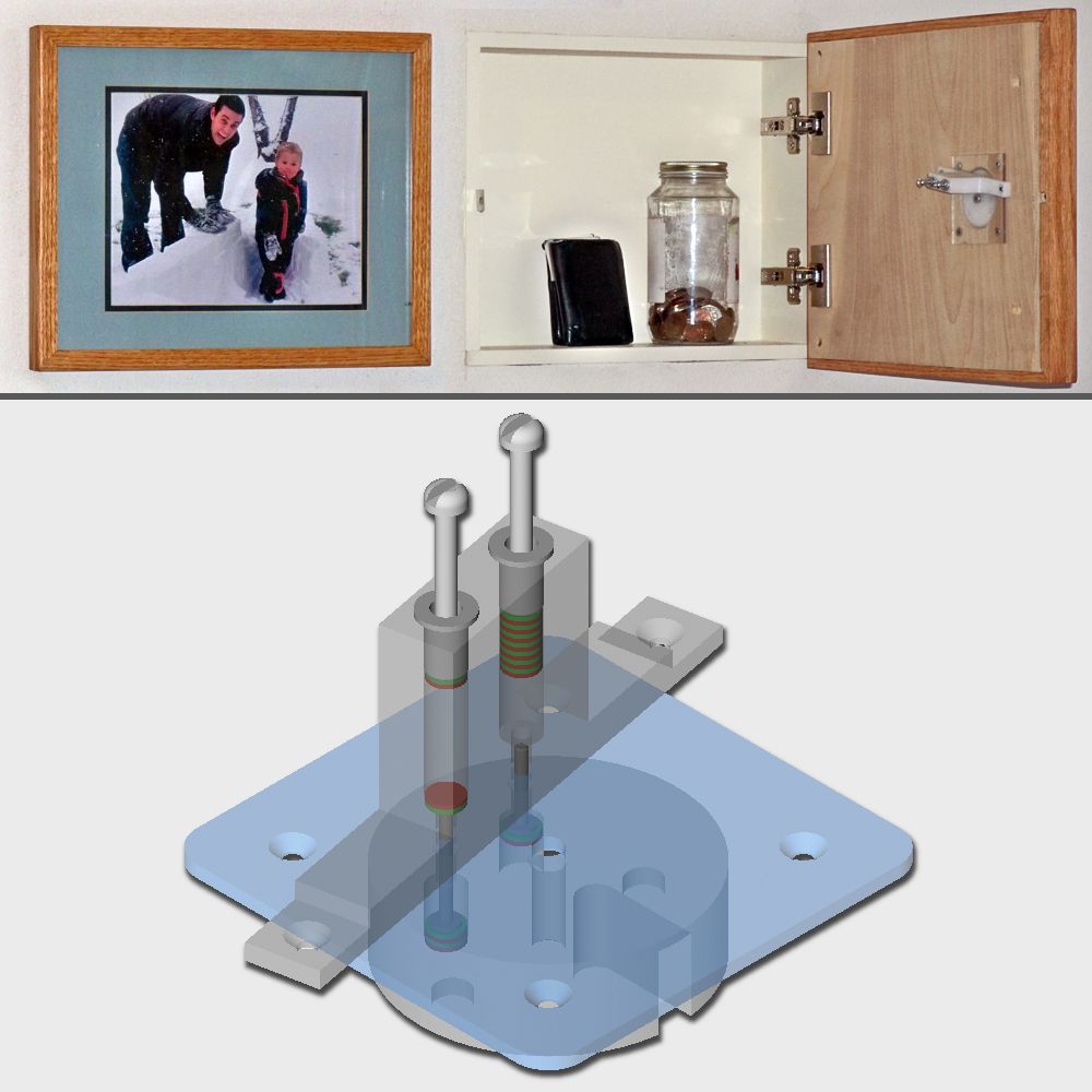 Magnetic Combination Lock Picture Safe