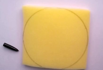 We Will Start by Marking a Circle on Our Foam