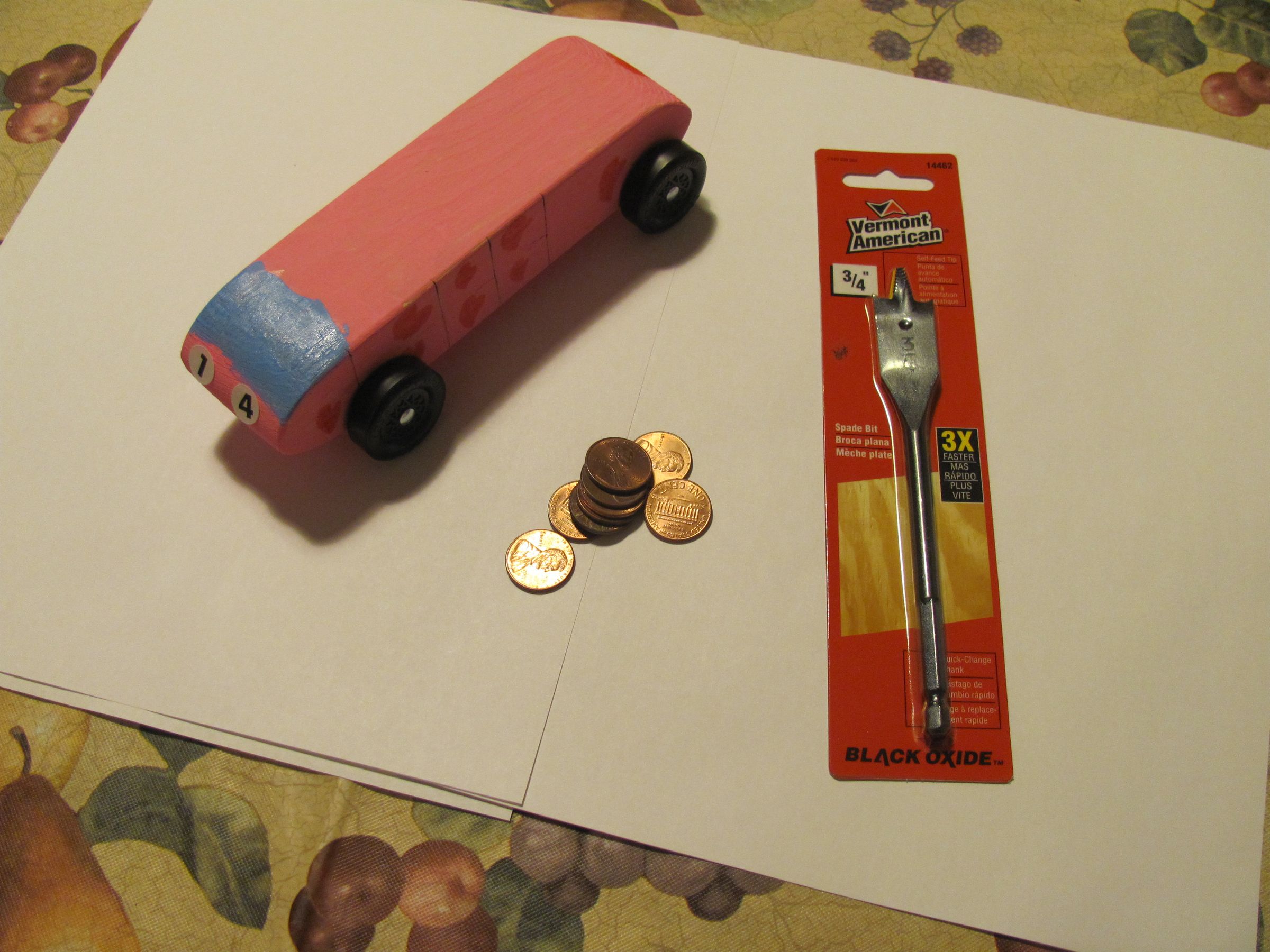 Adding Weight to a Pinewood Derby Car Quickly and Cheaply. 4 Steps