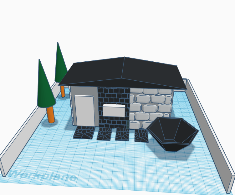 3D Bungalow House