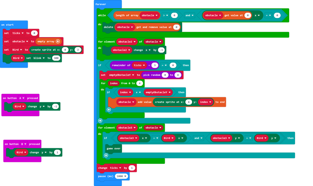 Microbit Flappy Bird : 5 Steps (with Pictures) - Instructables