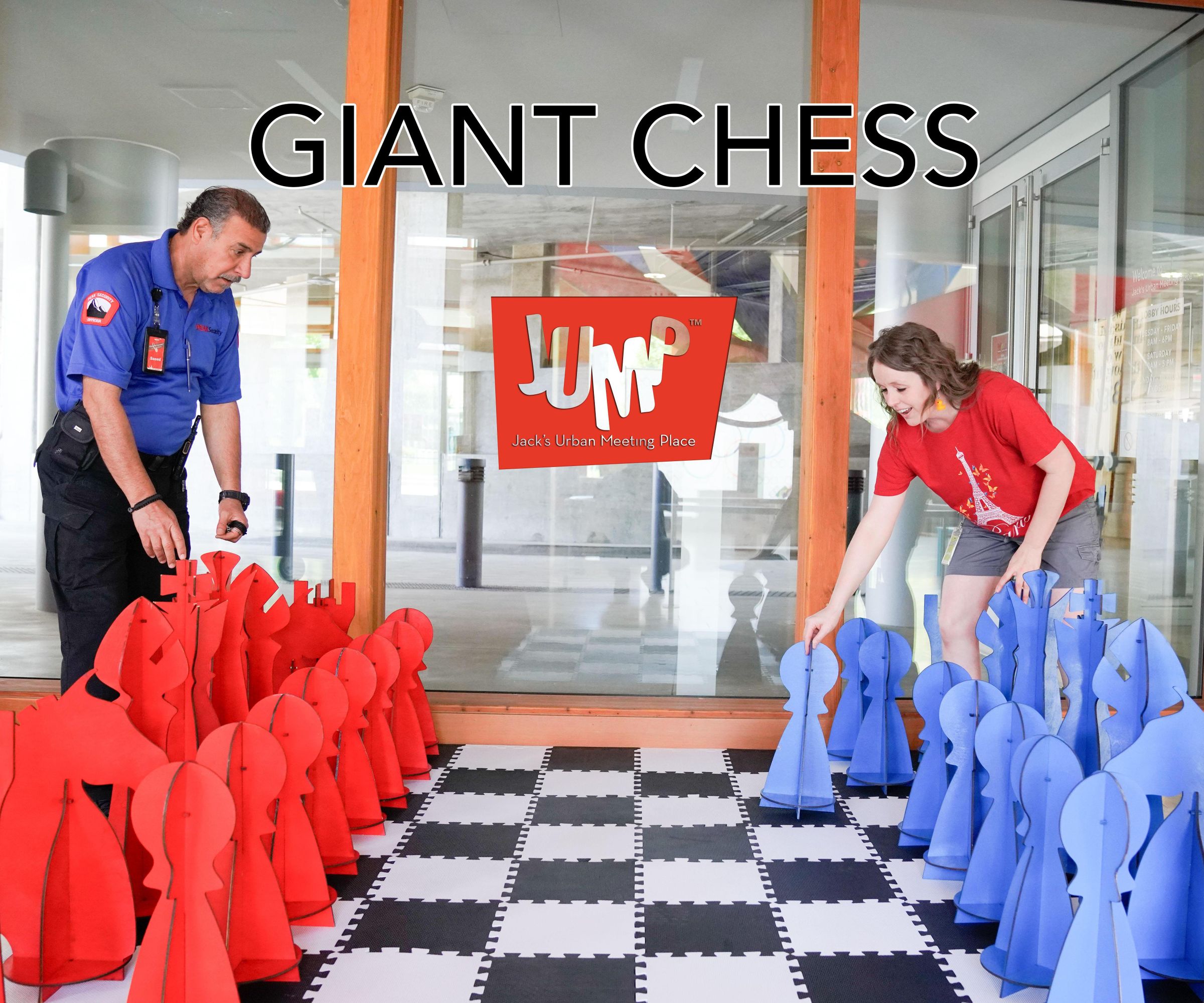 Giant Laser Cut Chess