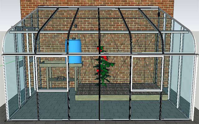 Self Regulating Greenhouse Powered by a Ready Set Solar Kit.