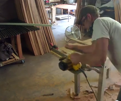 One Way to Square and Cut a Tabletop