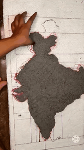 Fill the Map With Paper Mache
