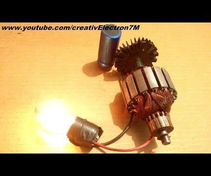 How to Make a Generator From a Mixer Motor