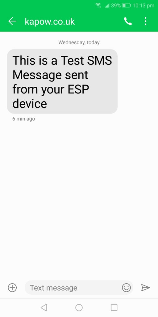 How to Send SMS Text Messages From Your Arduino ESP Project : 6 Steps ...