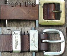 How to refurbish old leather belts or make one from scratch 