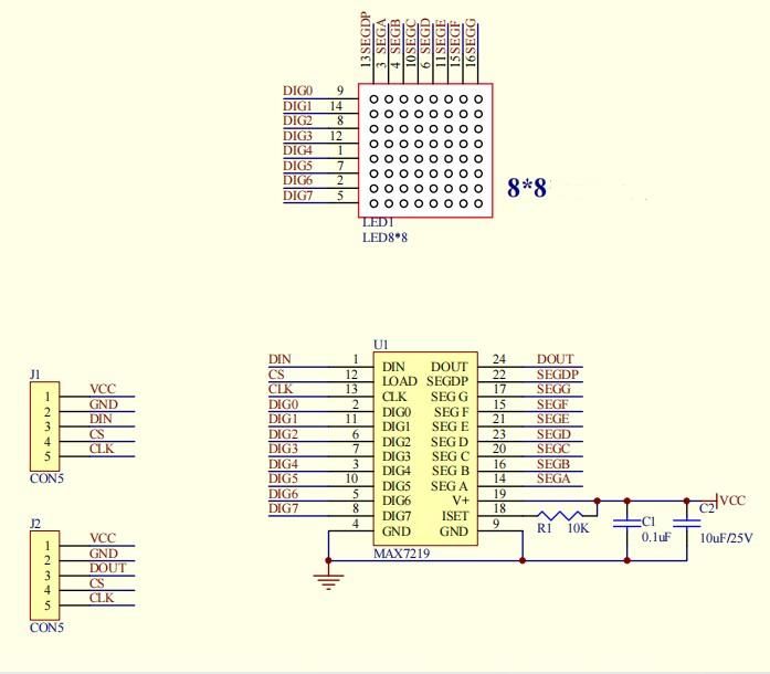 Arduino Programming 8×8 Common Cathode LED Dot Matrix Display