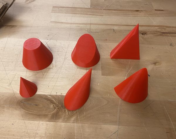 3D Printed Conic Sections